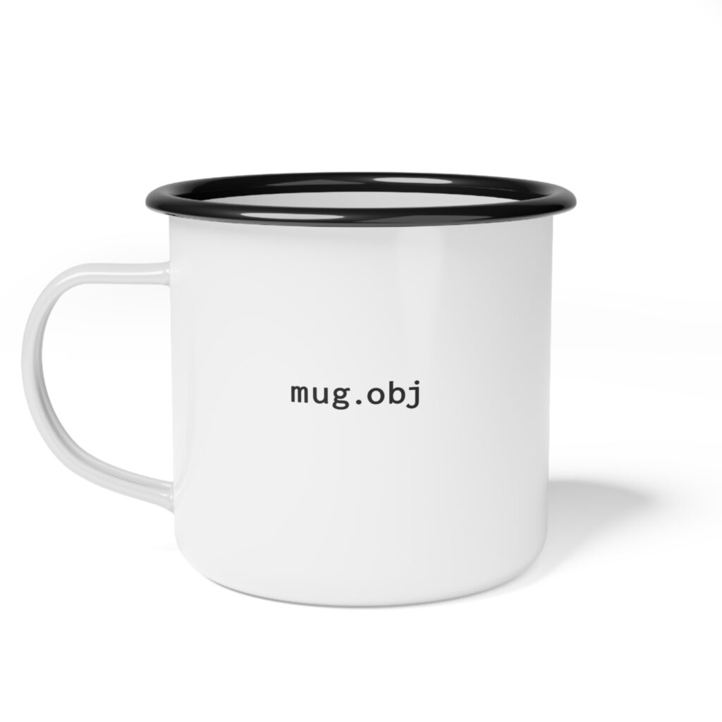 mug.obj — enamel camp mug