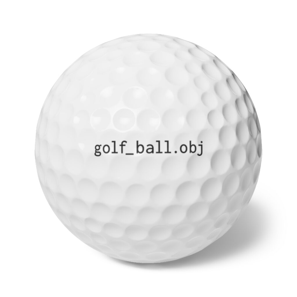 golf_ball.obj | golf balls [6-pack]